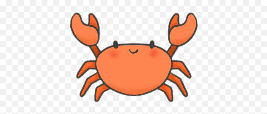 Crab Crabby Cute Animal Sea Island Kawaii Crabs - Cute Crab Drawing Emoji,Crab Emoji