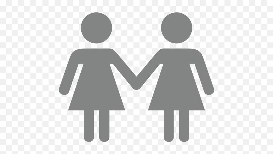 Two Women Holding Hands Emoji For Facebook Email Sms - Stick Figure Family Png,Two Hands Emoji