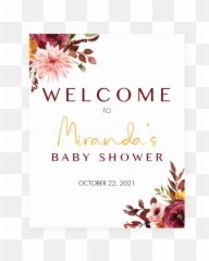 Boho Baby Shower Welcome Poster - Baby Shower Emoji,Miranda Emoji