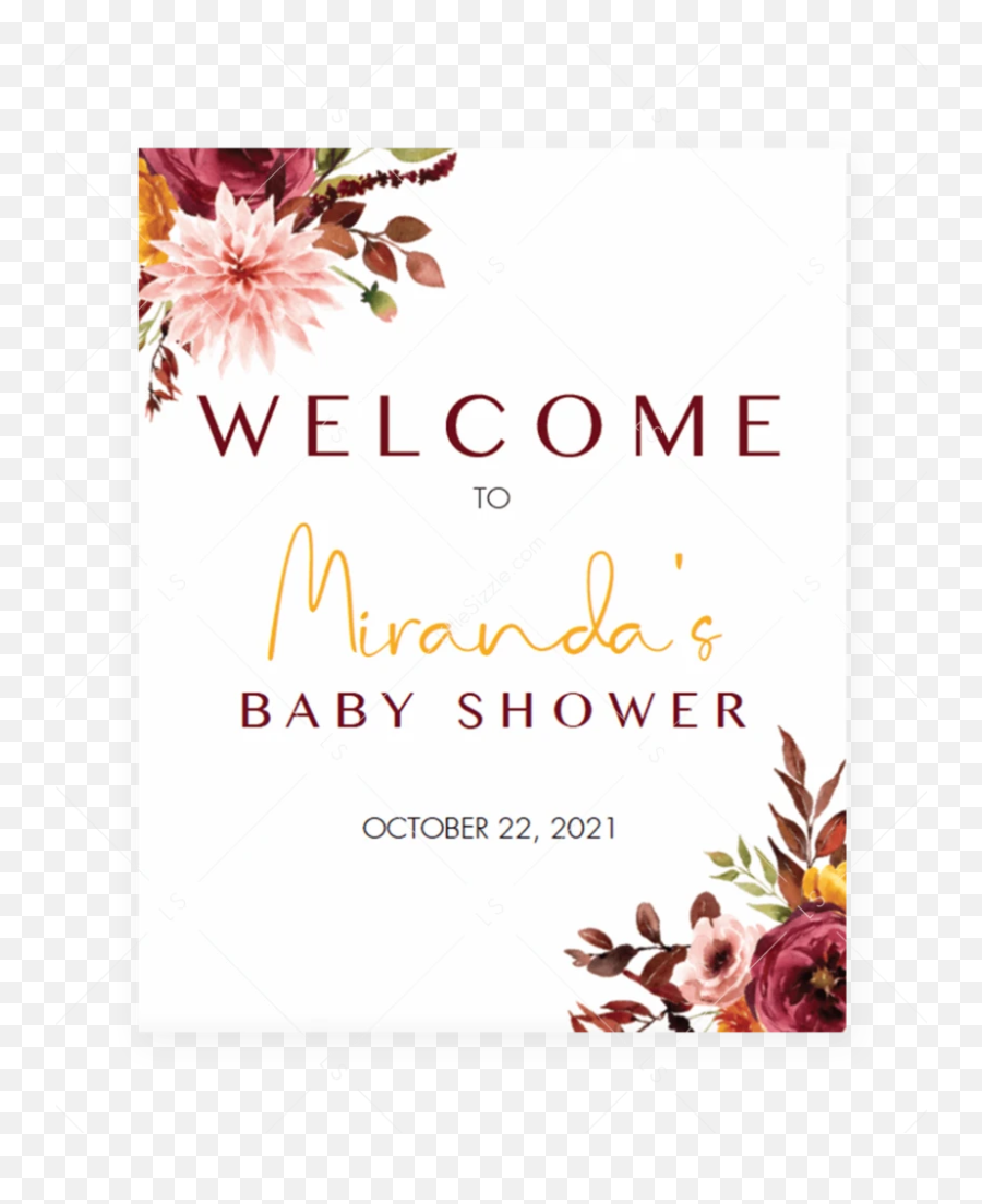 Boho Baby Shower Welcome Poster - Baby Shower Emoji,Miranda Emoji