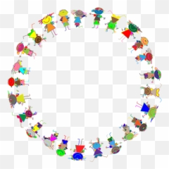 Kids In A Circle - Crianças Circulo Png Emoji