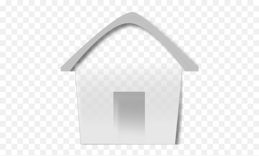 House Icon In Gray Transparent Emoji,Dog House Emoji