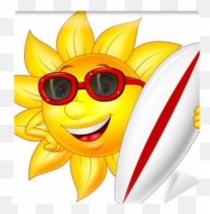 Surfing Boad Wall Mural Pixers Emoji,Surfing Emoticon