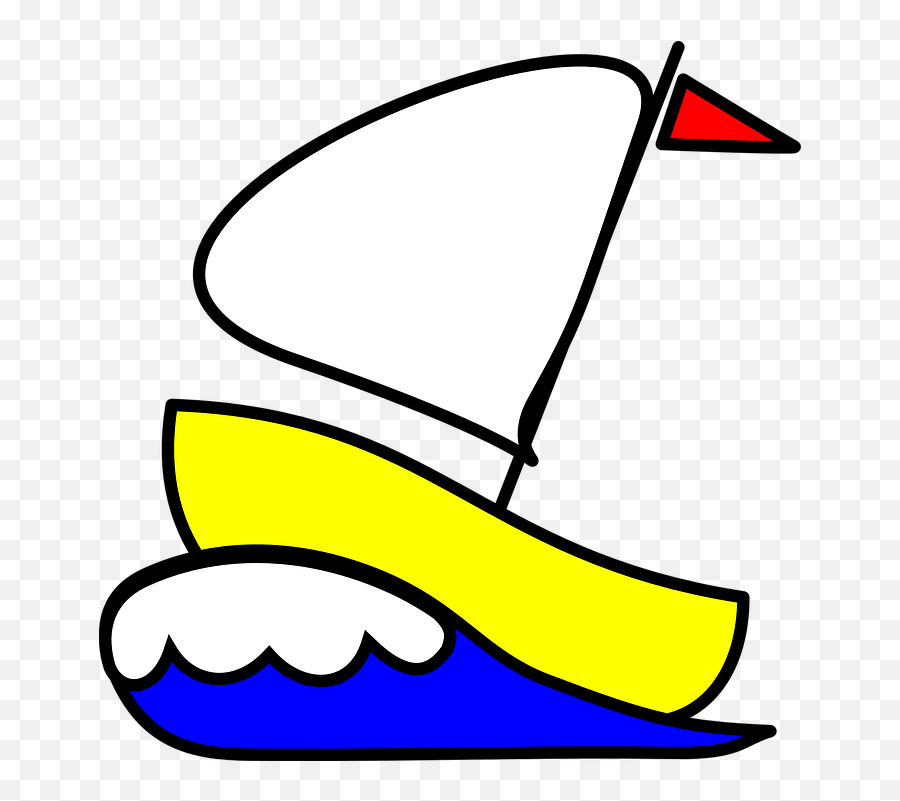 Olas Gráficos Vectoriales - Number 4 As A Sailboat Emoji,Lotus Emoticon