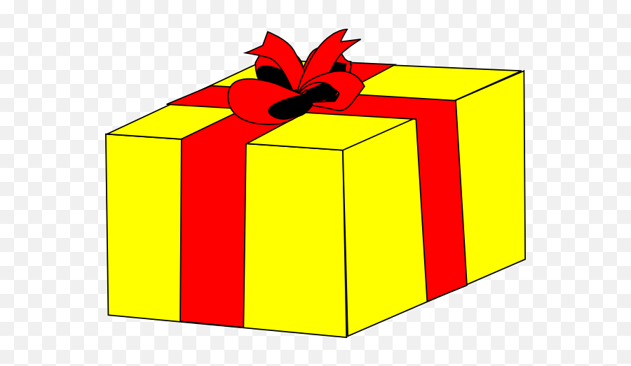 Wrapping Presents Clipart - Yellow Gift Clip Art Emoji,Christmas Gift Emoji