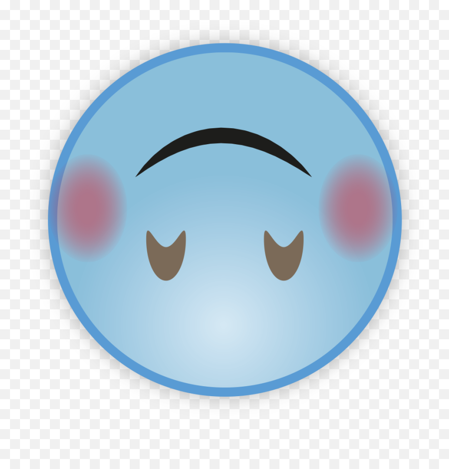 Cute Sky Blue Emoji Png Pic Png Mart - Circle,Cute Emoji Text