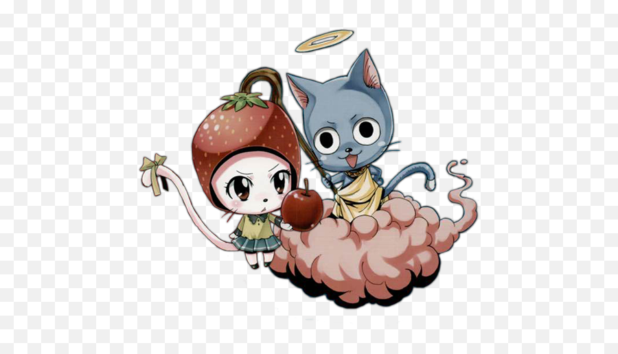 Transparent Fairy Tumblr Transparent U0026 Png Clipart Free - Fairy Tail Happy And Carla Chibi Emoji,Fairy Tail Emoji