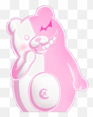 Monokuma Danganronpa Anime Manga Goth Pinkmanga Pink - Illustration Emoji,Monokuma Emoji