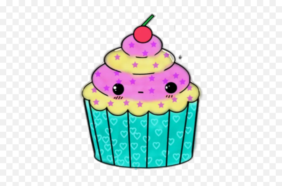 Comida Cute Stickers For Whatsapp - Cupcake Emoji,Cupcake Emoji Android