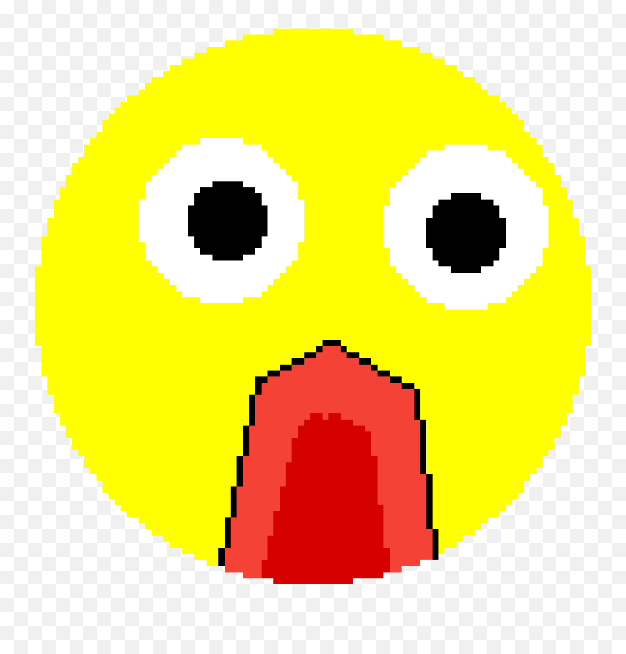 Shocked Emoji Clipart - Pixel,Shock Emoji