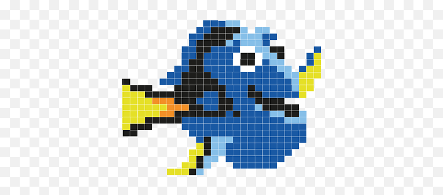 Hunky Dory Projects - Dory Pixel Art Emoji,Dory Fish Emoji
