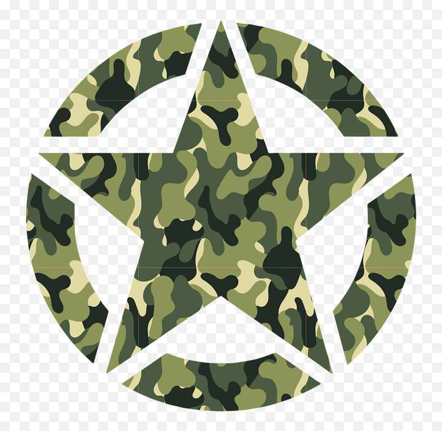 Military Star Vehicle Sticker - Stiker Army Emoji,Military Emoji
