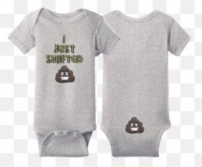 I Just Shifted Infant Onesie - Short Sleeve Emoji,Emoji Dress For Kids
