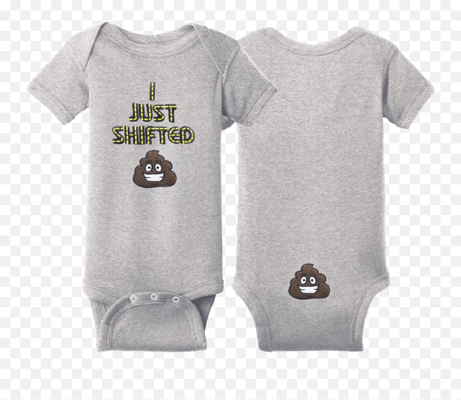 I Just Shifted Infant Onesie - Short Sleeve Emoji,Emoji Dress For Kids