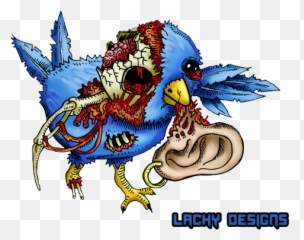 Zombie Twitter Bird Psd Official Psds - Zombie Bird Emoji,Twitter Bird Emoji