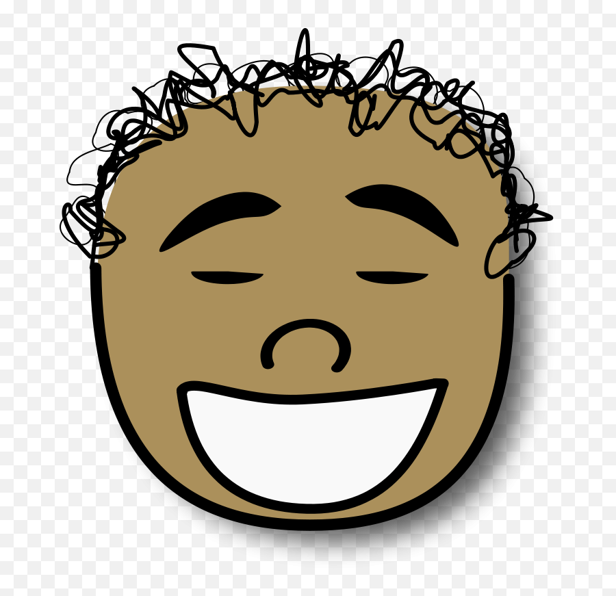 Person Laughing Clip Art - Boy Angry Face Clipart Gülen Çocuk Çizimi Emoji,Angry Laugh Emoji