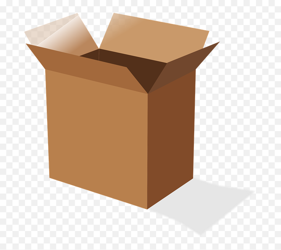 Cardboard Box - Cookie Box Clip Art Emoji,Empty Box Emoji