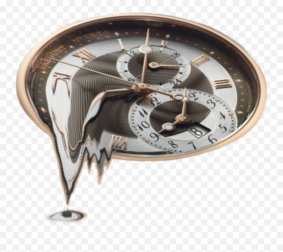 Surrealism Dripping Clock Watch - Quartz Clock Emoji,Emoji Watch And Clock