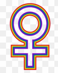 Rainbow Female Symbol - Emoji