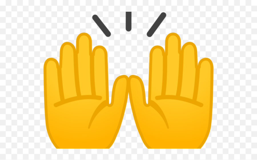 Download Hd Hand Emoji Clipart Air Emoji Png - Hands Emoji,Significado De Los Emojis