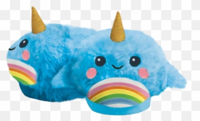 Narwhal Slippers - Stuffed Toy Emoji,Emoji Slippers