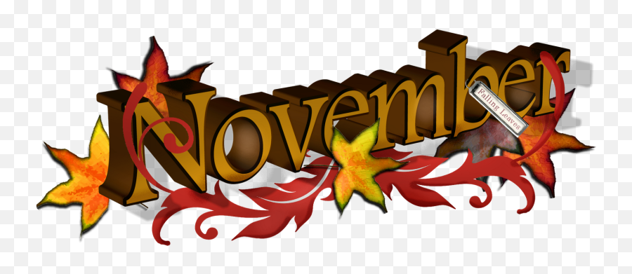 November - Free Clip Art November Emoji,Falling Leaves Emoji