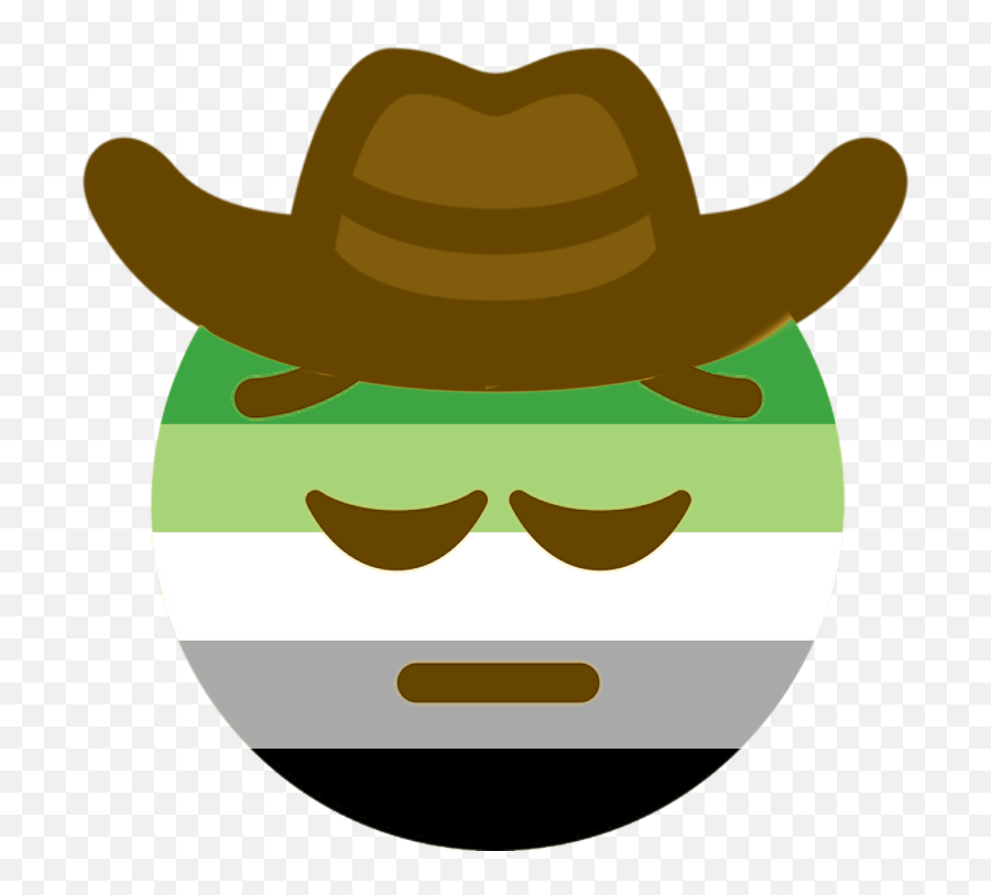 Non Emoji - Cowboy Face Emoji,Lime Emoji