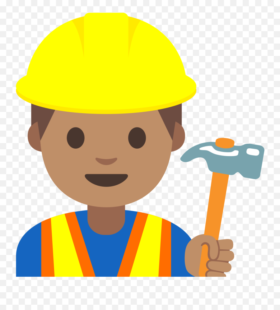 Emoji U1f477 1f3fd - Worker Emoji Transparent Png,Emoji With A Hard On