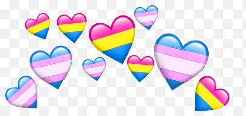Emoji Heart Crown Pansexual,Trans Emoji