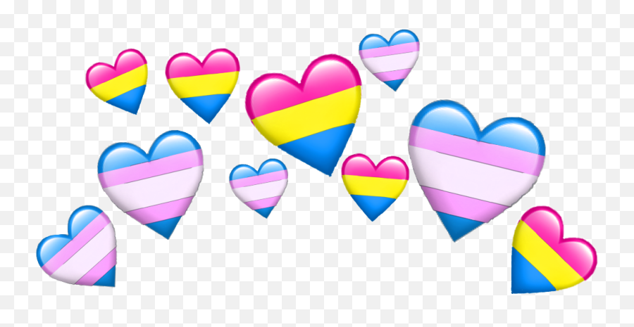 Emoji Heart Crown Pansexual,Trans Emoji