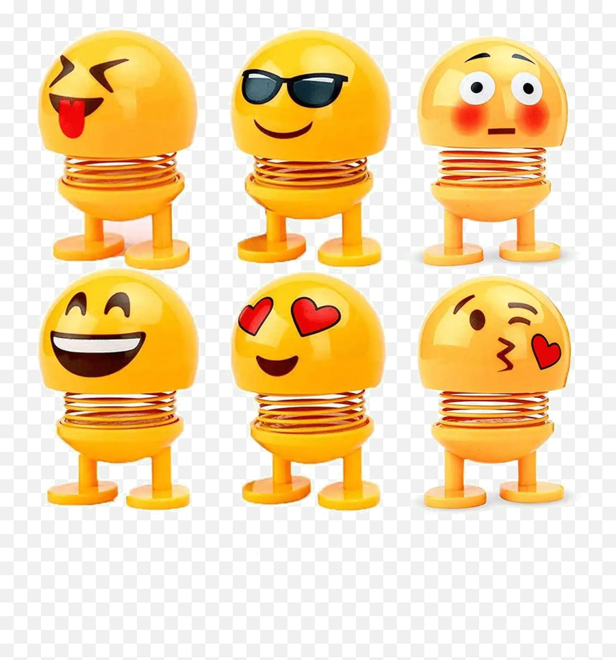 Cute Dancing Smileys For Car Dashboard Desks Home Furnishing Pack Of 5 - Smiley Spring Doll Emoji,X Rated Emoji