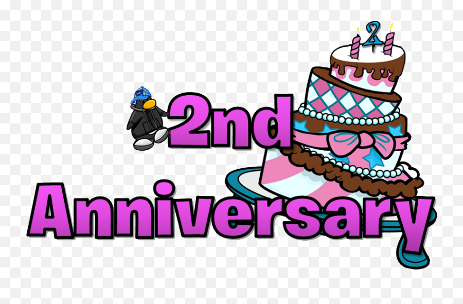 2nd Anniversary Of Club Penguin Rewritten Cheats Special - Clip Art Emoji,Anniversary Emoticons
