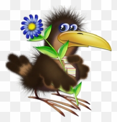 Bird - Funny Birds Clipart Emoji,Raven Bird Emoji
