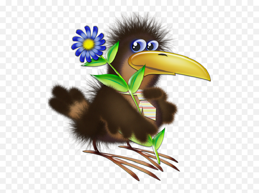 Bird - Funny Birds Clipart Emoji,Raven Bird Emoji