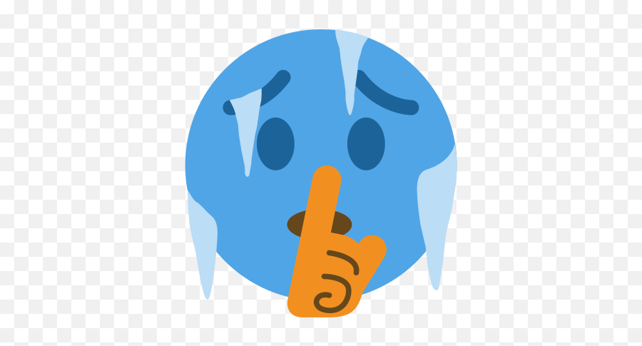 Emoji Congelado,Shushing Emoji