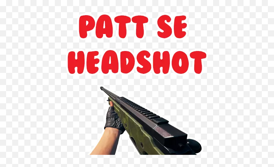 Pubg - Patt Se Headshot Sticker Emoji,Rifle Emoji