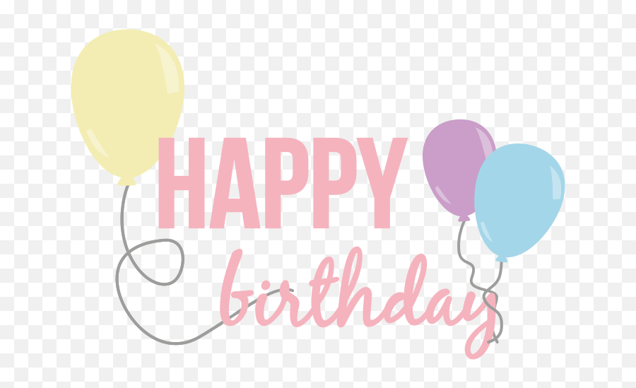 Happy Birthday Sign And Balloons Free - Balloon Emoji,Happy Birthday Emoji Free