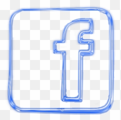 Neon Facebook Logo PSD Official PSDs - Png Emoji