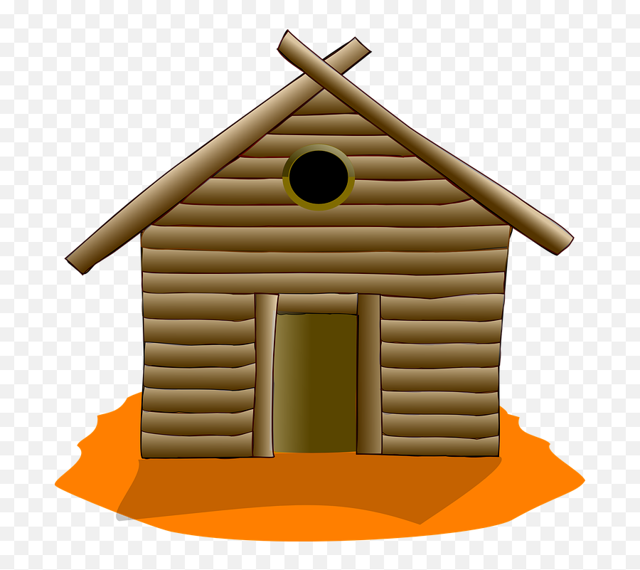 Free Hut House Illustrations - Wood Three Little Pigs Houses Emoji,Ladder Emoji