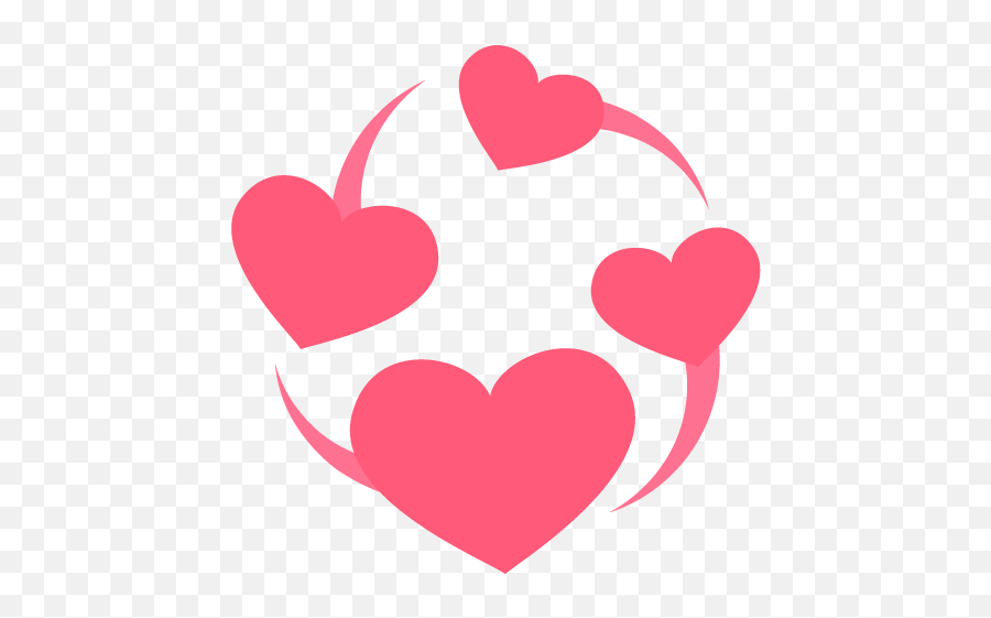 Revolving Hearts Emoji Icon Vector Symbol - Transparent Rotating Hearts Emoji,Emoji Hearts