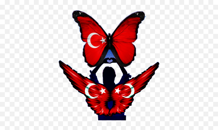 Turkey Turkish Turkishflag Flag World - Swallowtail Butterfly Emoji,Turkish Flag Emoji
