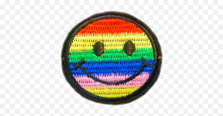 Rainbow Stripes Emoji - Circle,Rainbow Emoji