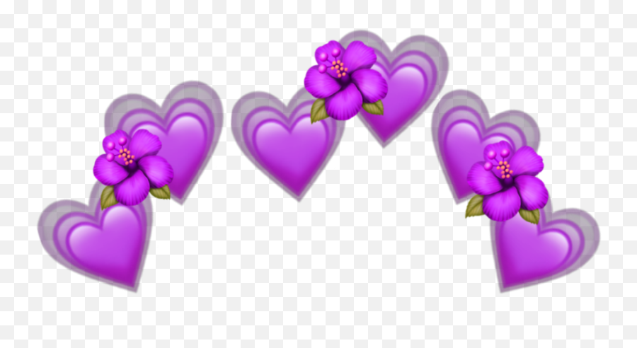 Purple Heart Hearts Emoji Emojis - Heart,Purple Heart Emoji Png