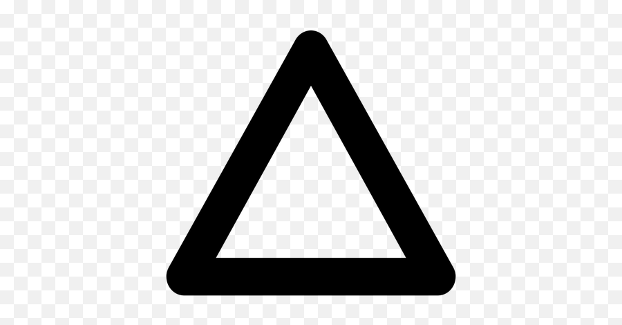 Stroked Triangle - Logo Triangle Emoji,Emoji School Bag
