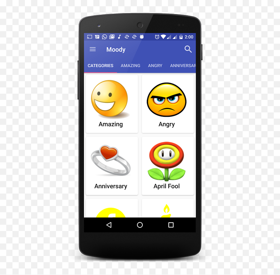 Moody - Android Emoji,Funny Emoticons For Texting
