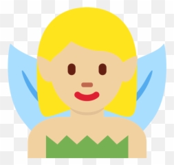 Woman Fairy Emoji With Medium - Illustration,Fairy Emoji