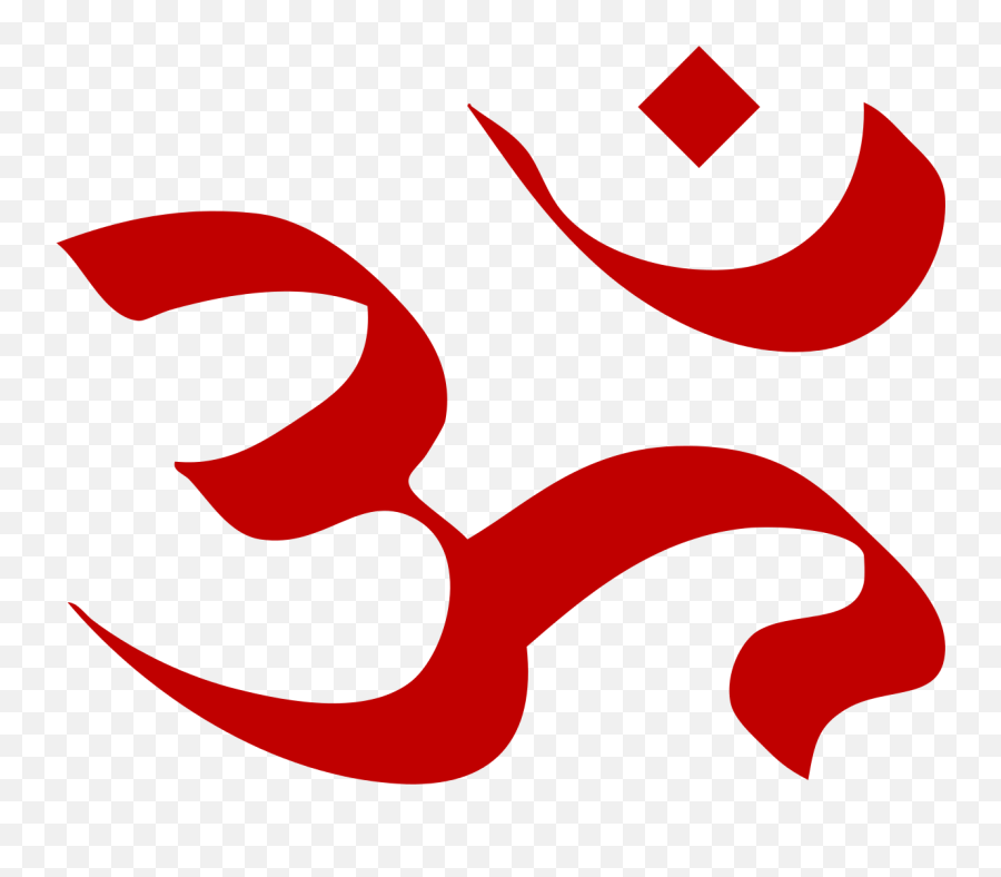 Aum Red - Hindu Symbol Emoji,Hindu Emoji