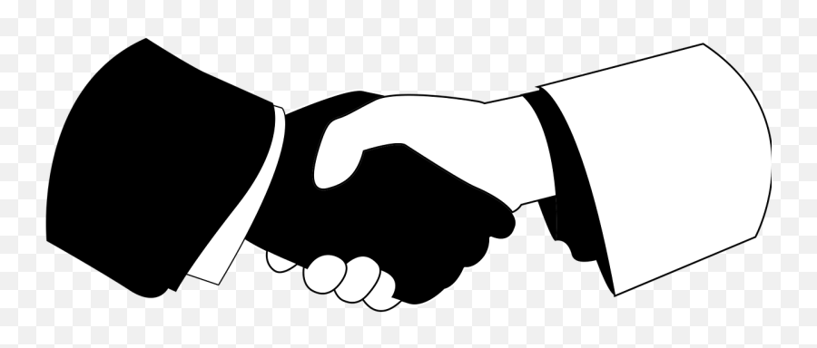 Icon Vector Art Handshake Cooperation - White And Black Hands Shaking Png Emoji,X Arrow Money Emoji