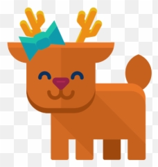 Animal Smile Winter Forest Deer Reindeer Icon - Icon Emoji,Reindeer Emoji
