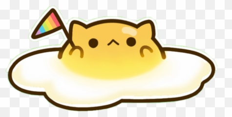 Flag Rainbow Egg Kawaii Cute Freetoedit - Clip Art Emoji,Cowboy Cat Emoji